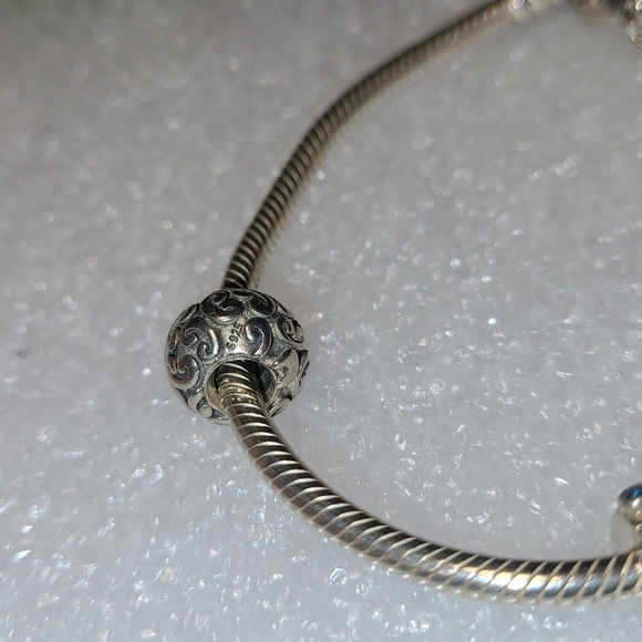 Vintage Pandora Charm Bracelet with Charms 925 - Picture 6 of 10